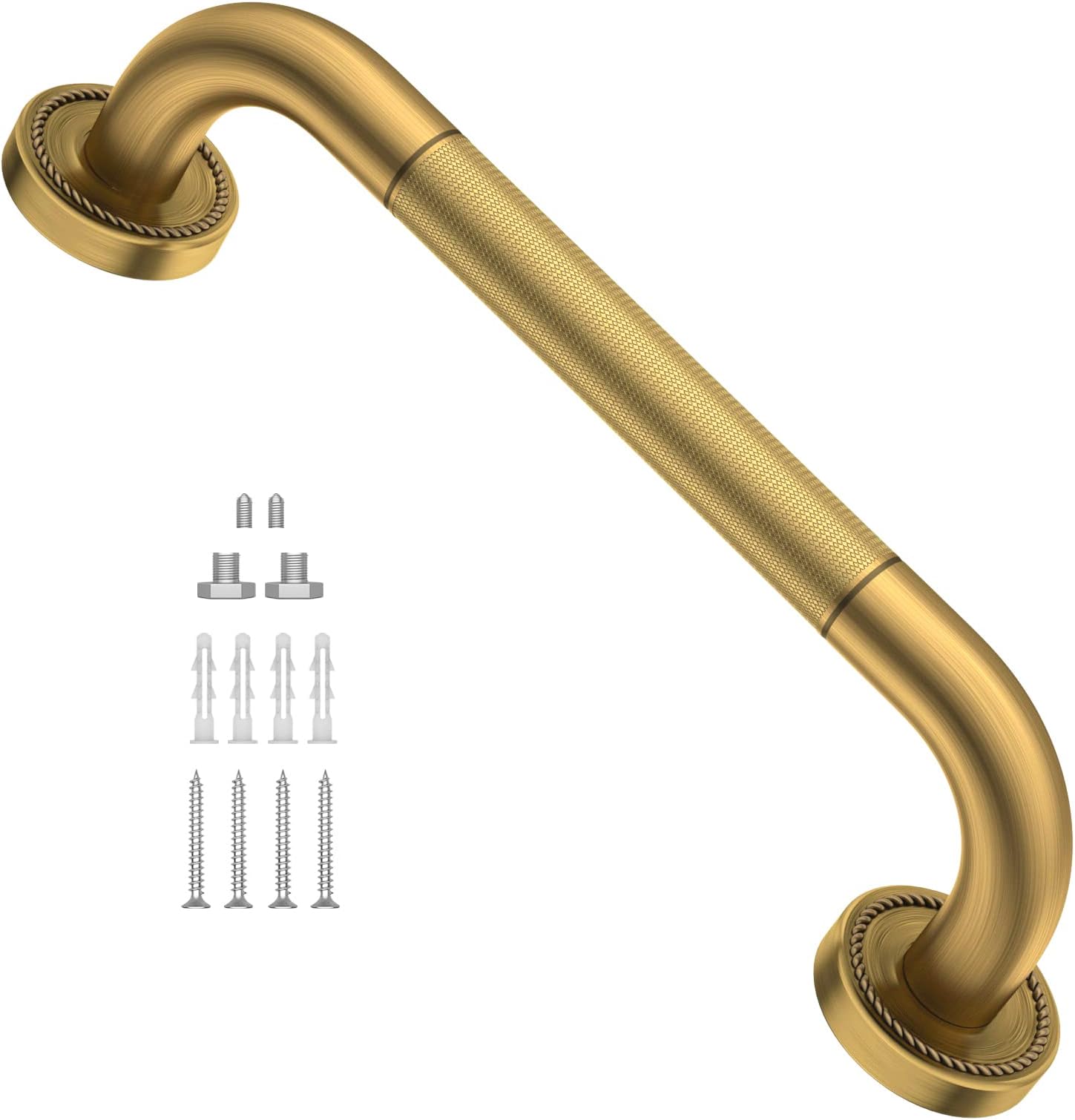 Anti Slip Polished Gold Bronze Shower Grab Bar