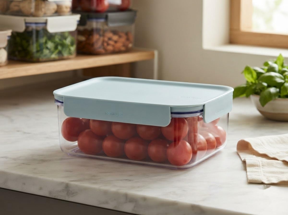 LocknLock Classic-Plus Plastic Food Storage Container | Airtight Plastic Food Storage Containers with Lids | BPA Free Stackable Food Storage for Meal Prep, Leakproof, Freezer & Dishwasher Safe, 1.65L image 2