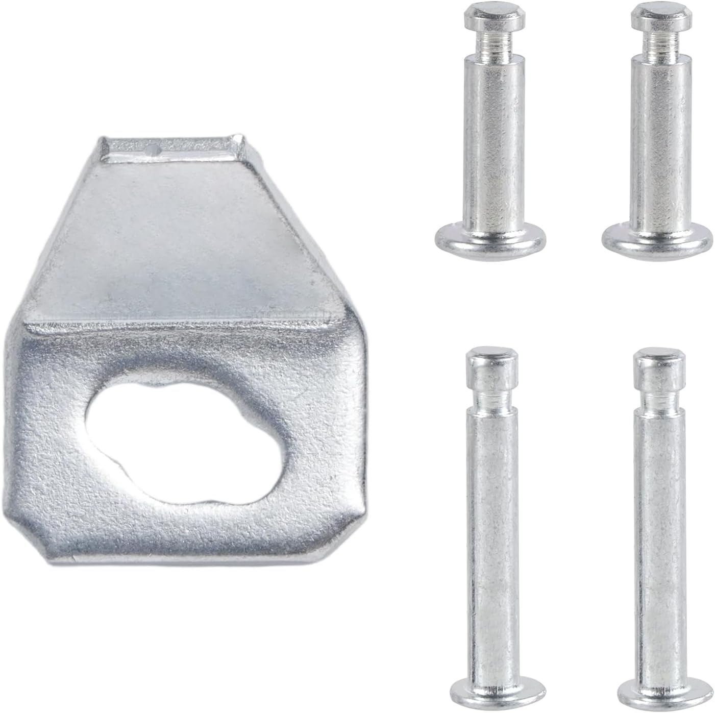 5pcs Screen Door Closer Kit, Including 1 Iron Seet & 4 Replacement Pins Heavy-Duty Screen & Storm Door Replacement Parts Compatible with Andersen Emco Larson 40201 Pella