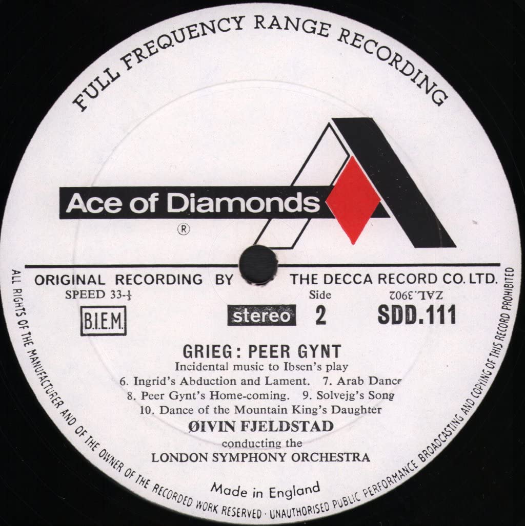 Grieg / Peer Gynt - London Symphony Orchestra LP