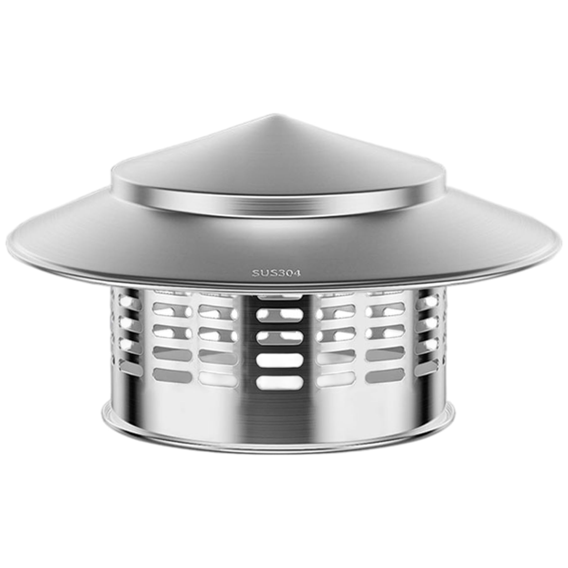 Capuchon de cheminée 6 pouces en acier inoxydable durable pour l'extérieur