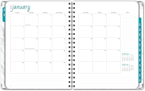 Miniatura 5 de Agenda 2024 de tapa dura (noviembre de 2023 a diciembre de 2024) Agenda diaria, semanal, mensual y anual de 8.5 x 11 pulgadas. Marcador, carpeta de