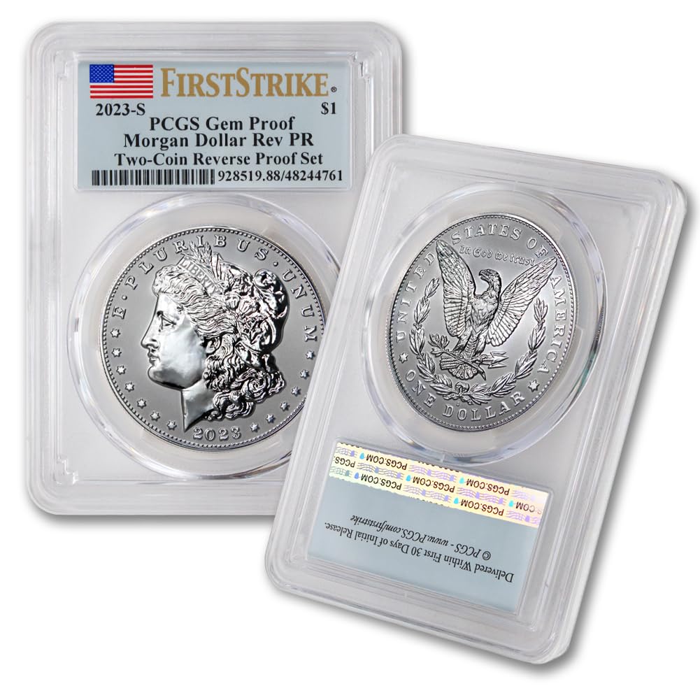 2023 S American Silver Morgan Dollar Reverse Proof Coin Gem Proof (First Strike - Flag Label) $1 GEMPR PCGS