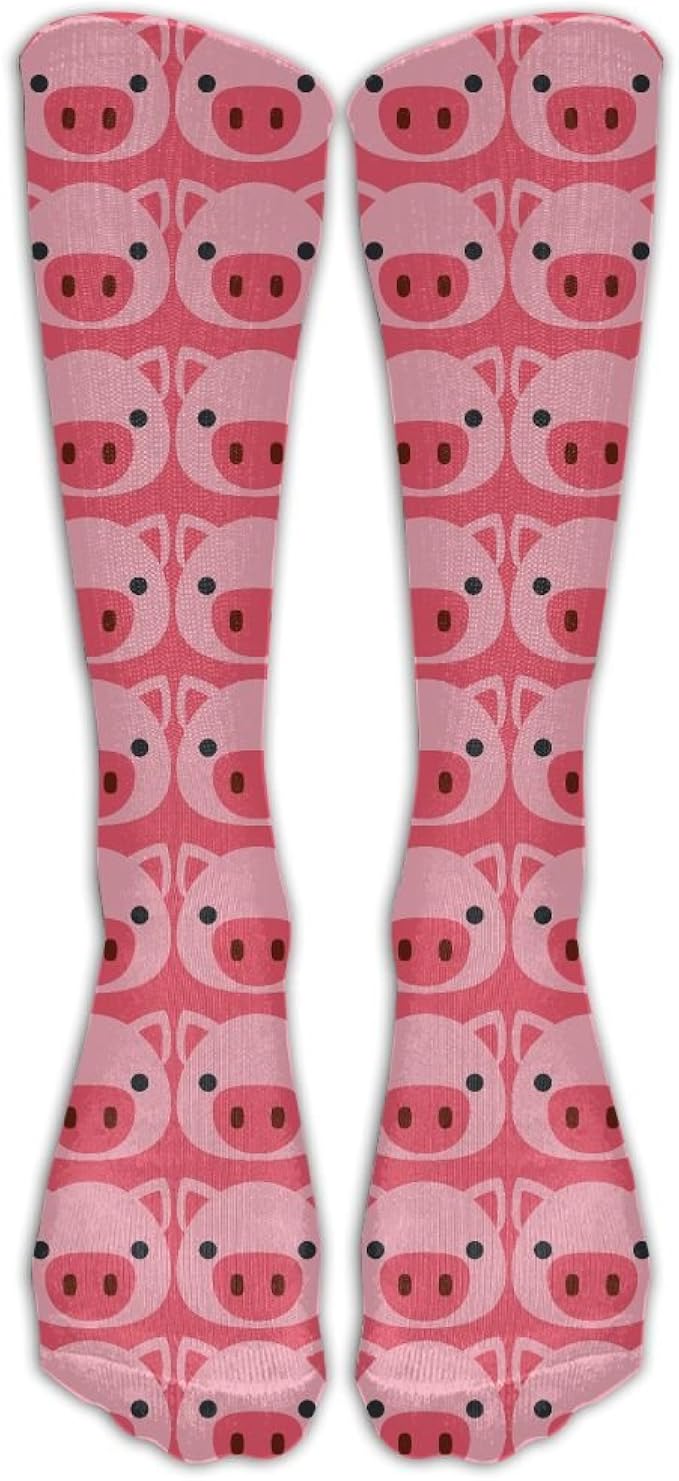 Amazon ピンクの豚 絵文字 スポーツソックス 靴下 弾性ソックス 運動靴下 サポートソックス 男女兼用 抗菌防臭 吸水速乾加工 スポーツソックス 通販