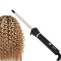 Baby Lizs Modelador de Cachos Profissional 9mm Cerâmico Bivolt Fino para Cachos Definidos e Duradouros Aquecimento Rápido Cabo Giratório