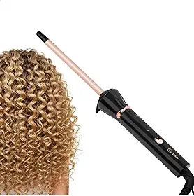 Baby Lizs Modelador de Cachos Profissional 9mm Cerâmico Bivolt Fino para Cachos Definidos e Duradouros Aquecimento Rápido Cabo Giratório