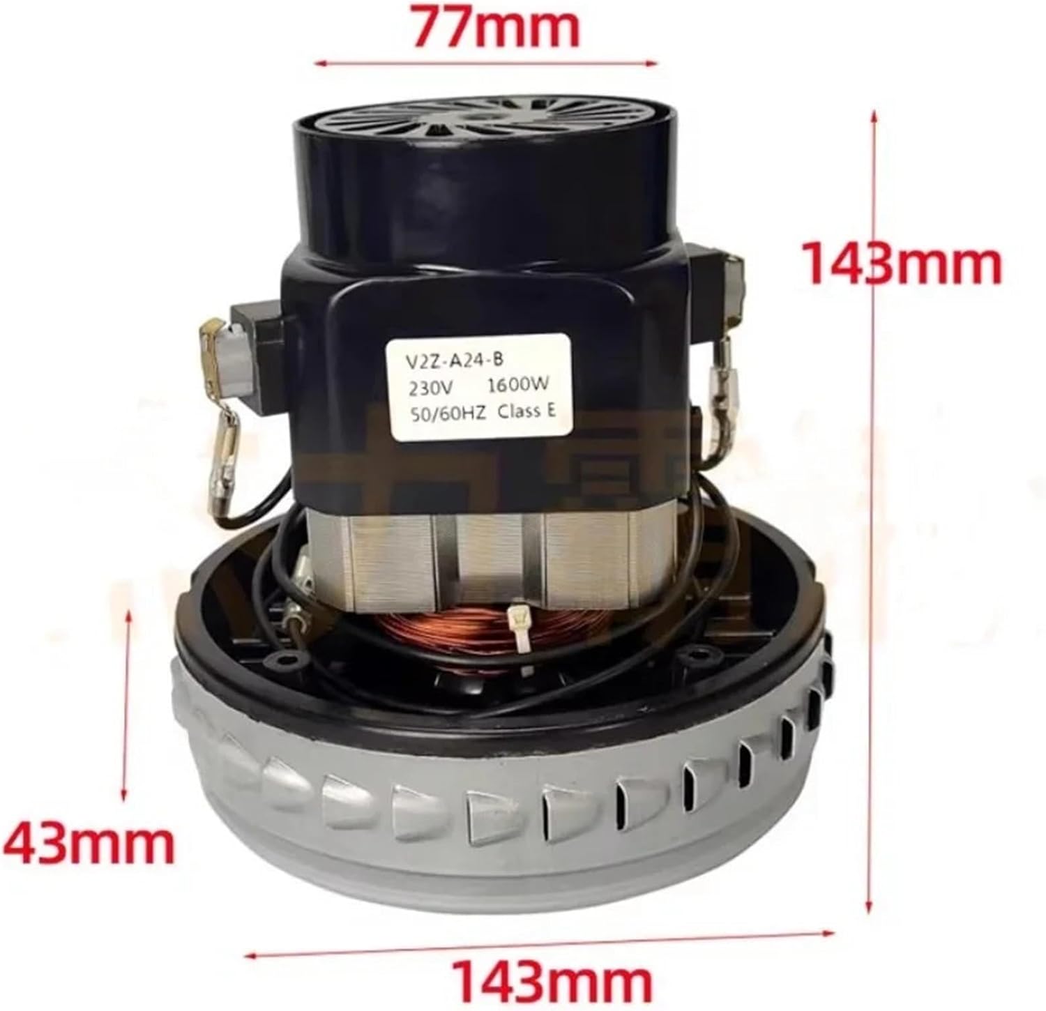 230V 1600W V2z-A24-B Vacuum Cleaner Suction Motor Assembly