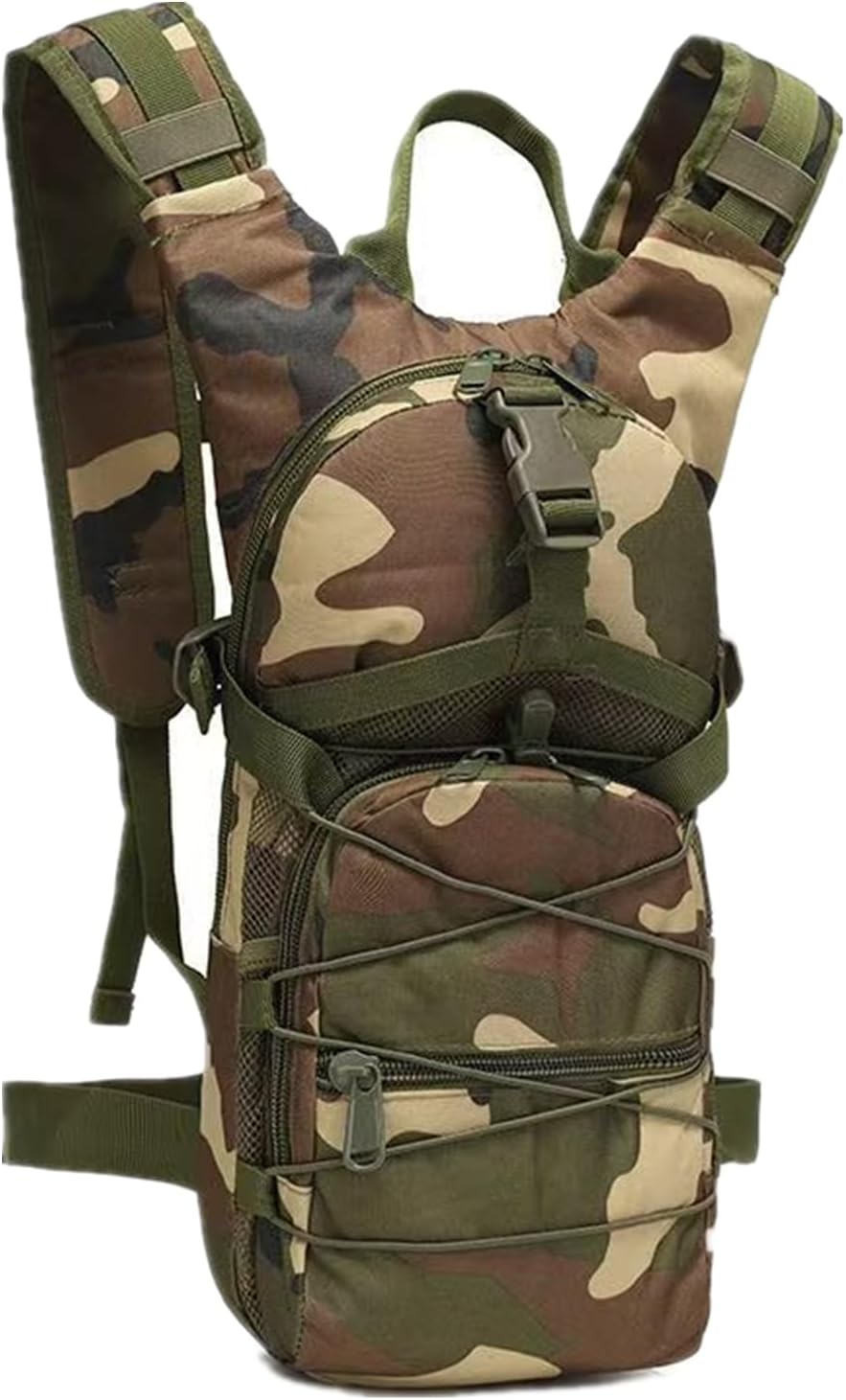 Military Molle Tactical Backpack, 15L Small Capacity Army Backpack for Hiking Cycling Camping Mountaineering Fishing Hunting Climbing Trekking Travel Sports