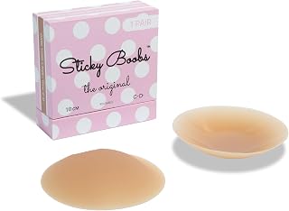Original Nipple Covers - Travel Box, Medical Grade Silicone, Safe, Comfortable, No Show, Reusable