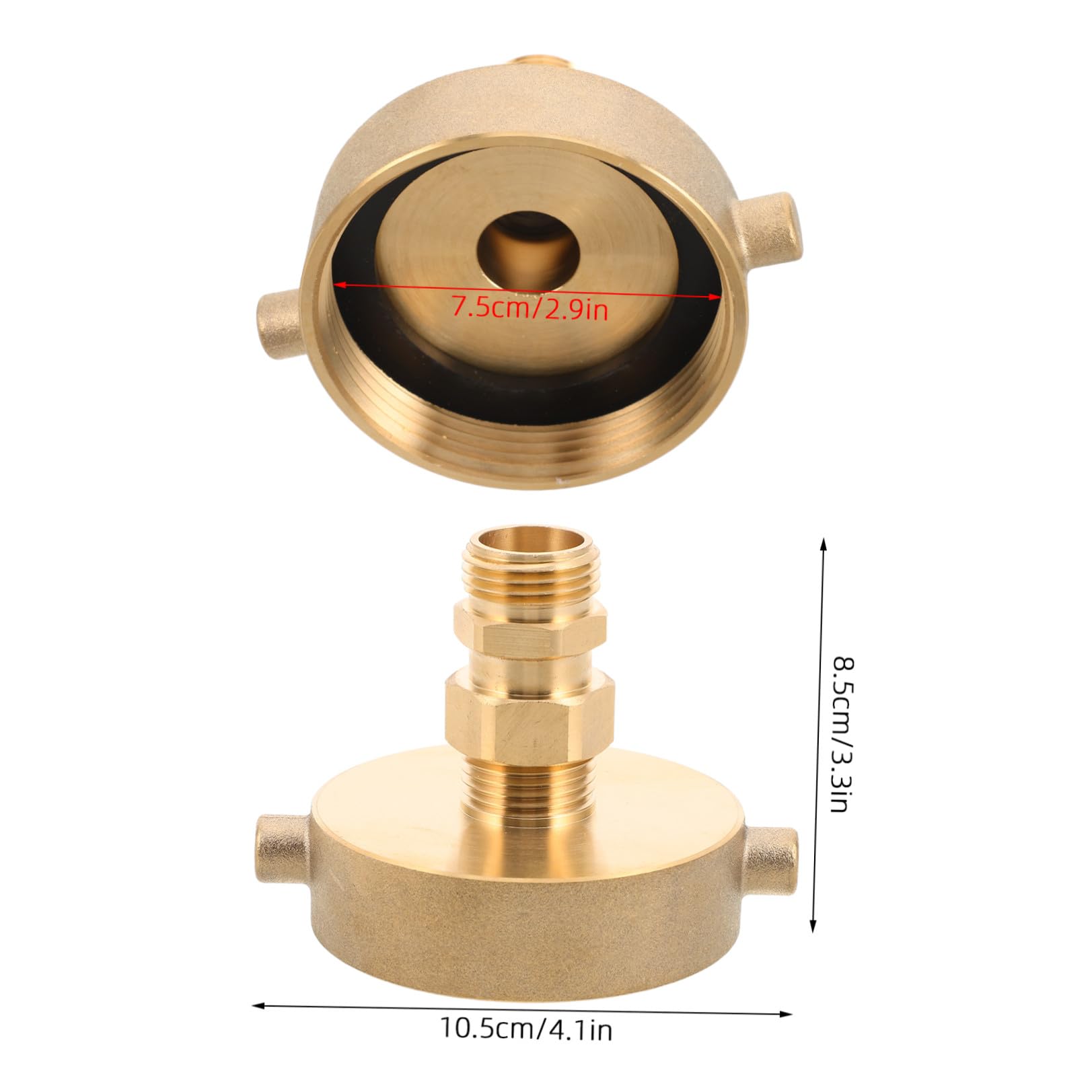 Adaptador de Manguera 2-1/2 Pulgada Hembra X 3/4 Ght Macho de