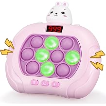 Narotood Quick Push Pop Game - Light Up Bubble Fidget Toy for Kids &amp; Adults, Handheld Puzzle Game Sensory Toys, Great Gift for Christmas, Easter &amp; Birthdays for Boys and Girls Ages 3-12 (Rabbit)