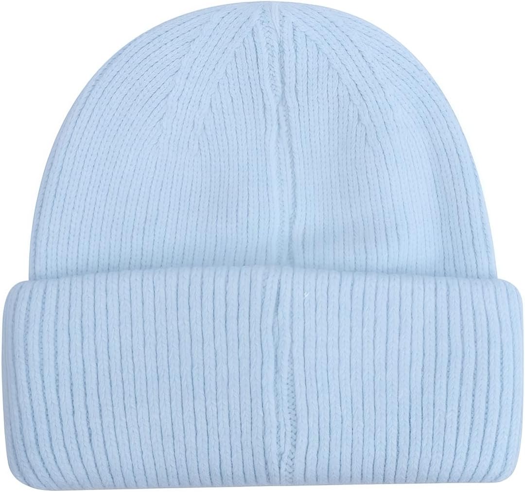 BOLLEY JOSS Womens Winter Beanies Sparkle Crystal Rhinestone Cuffed Knitted Beanie Hats