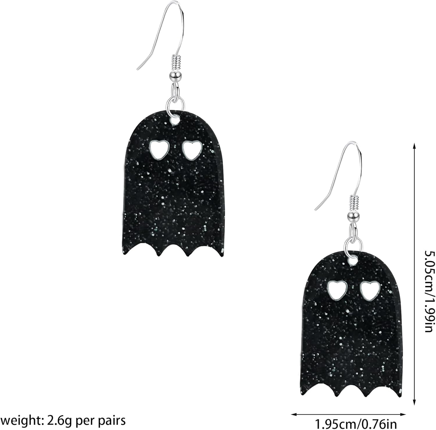 GBAHFY Acrylic Halloween Earrings for Women Ghost Spooky Dangle Earrings Cute Cartoon Party Jewelry - Image 5