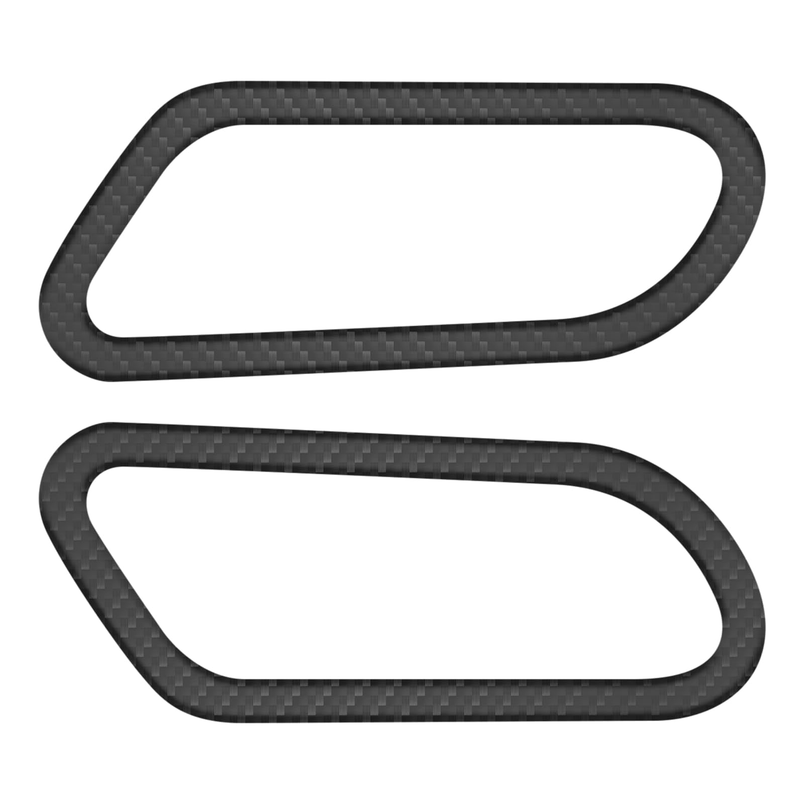 2pcs Car Carbon Fiber Handle Protection Stickers 18x7.5cm Compatible with VW Scirocco 2009-2016