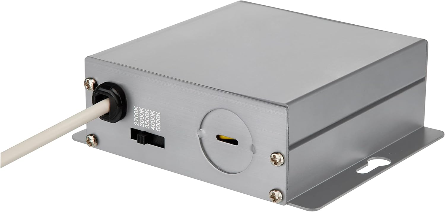 Satco S11841 LED Low-Profile Gimbal Downlight, CCT Selectable 2700K/3000K/ 3500K/4000K/5000K, 4 Inches, White