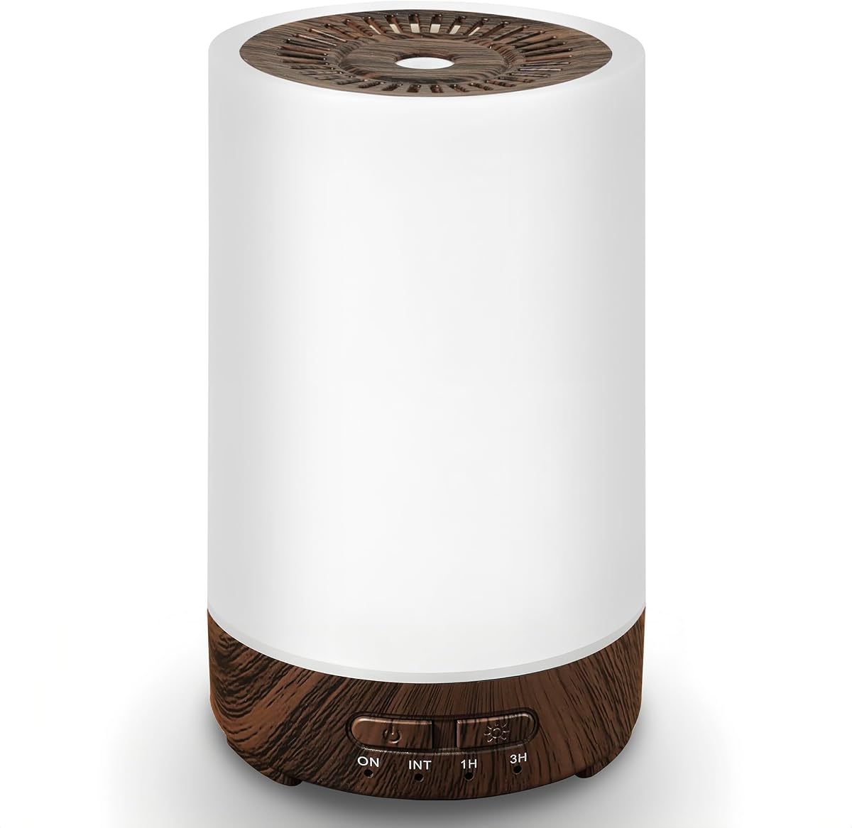 Difusor de aceites esenciales, pequeño difusor de aromaterapia portátil de 150 ml, difusor de aroma de fragancia para el hogar con luz LED de 7 colores, humidificador ultrasónico de niebla fría/revitalizador de aire para oficina, dormitorio, yoga