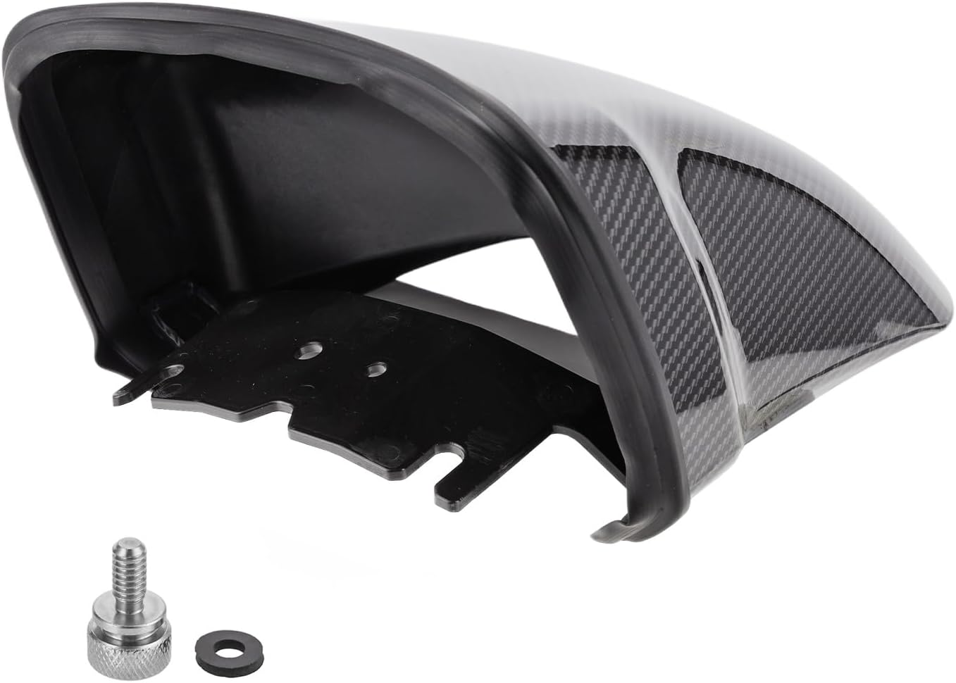 Passenger Rear Seat Cowl for Harley Touring CVO Street Glide FLHXSE CVO Road Glide ST FLTRXSTSE 2023 2024 2025 2026 Pillion Solo Seat Cowls ABS Cover (Carbon Fiber)