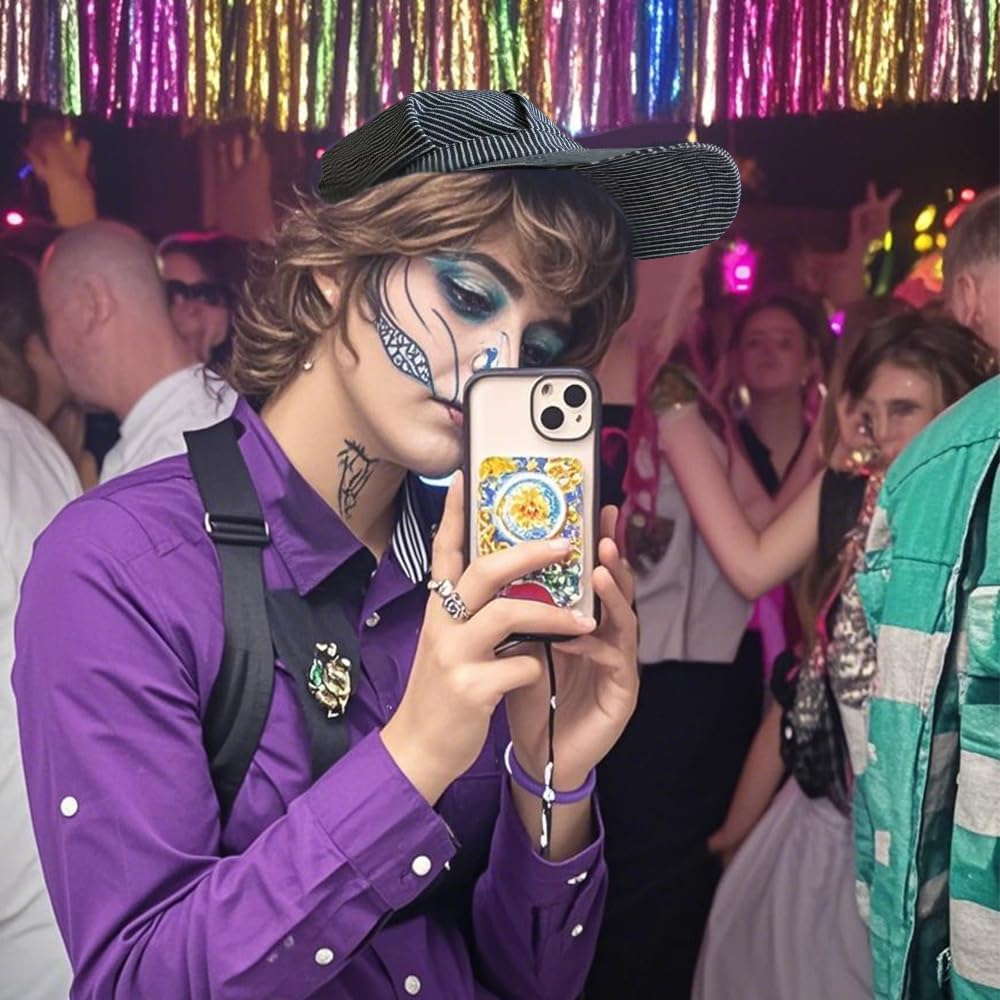 YukaBa Railroad Engineer Train Conductor Adult Hat Blue and White - Image 4