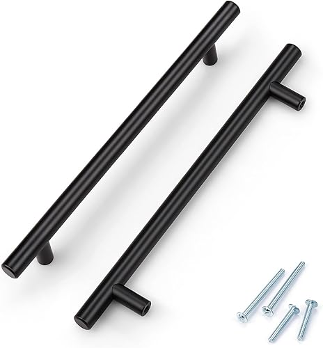 KNOBWELL Paquete de 15 tiradores de gabinete de acero inoxidable sólido negro, espacio entre agujeros de 7-916 pulgadas, mango de barra para cajón disponible en Yaxa Venezuela