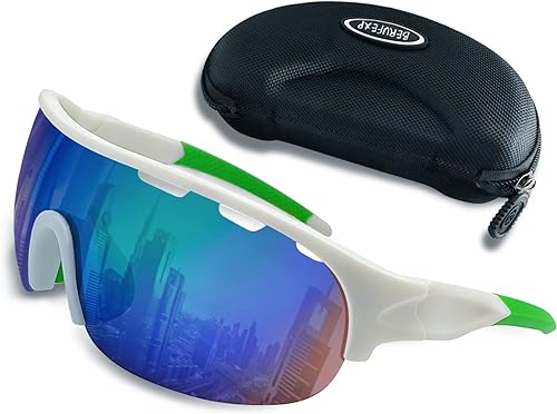 Gafas de sol polarizadas para hombres y mujeres, protección UV400, gafas de sol de ciclismo envolventes para deportes y correr