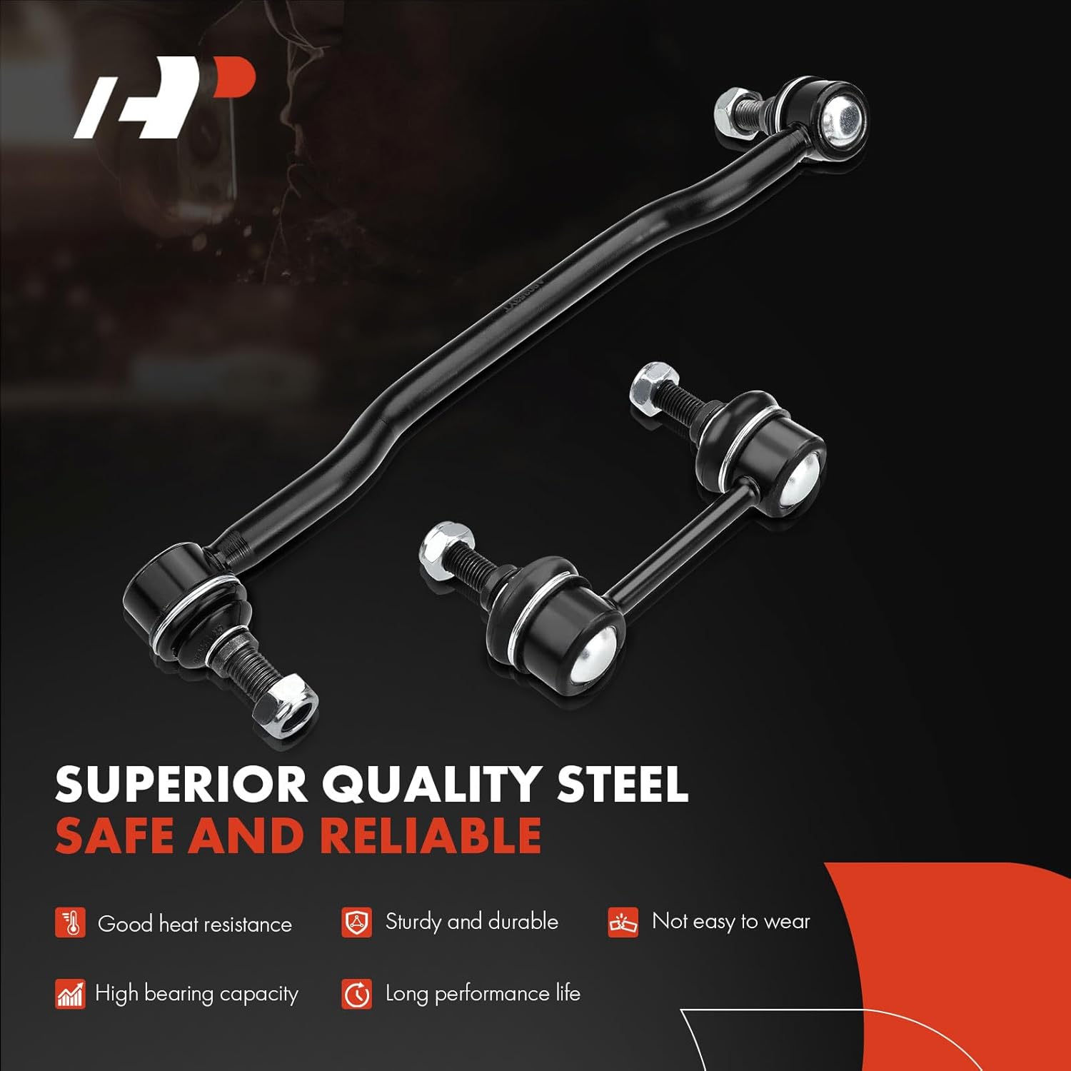 A-Premium Set of 6, Front Outer Tie Rod End, Front & Rear Sway Bar Link, Compatible with Nissan Altima 2002-2004, Maxima 2004-2008