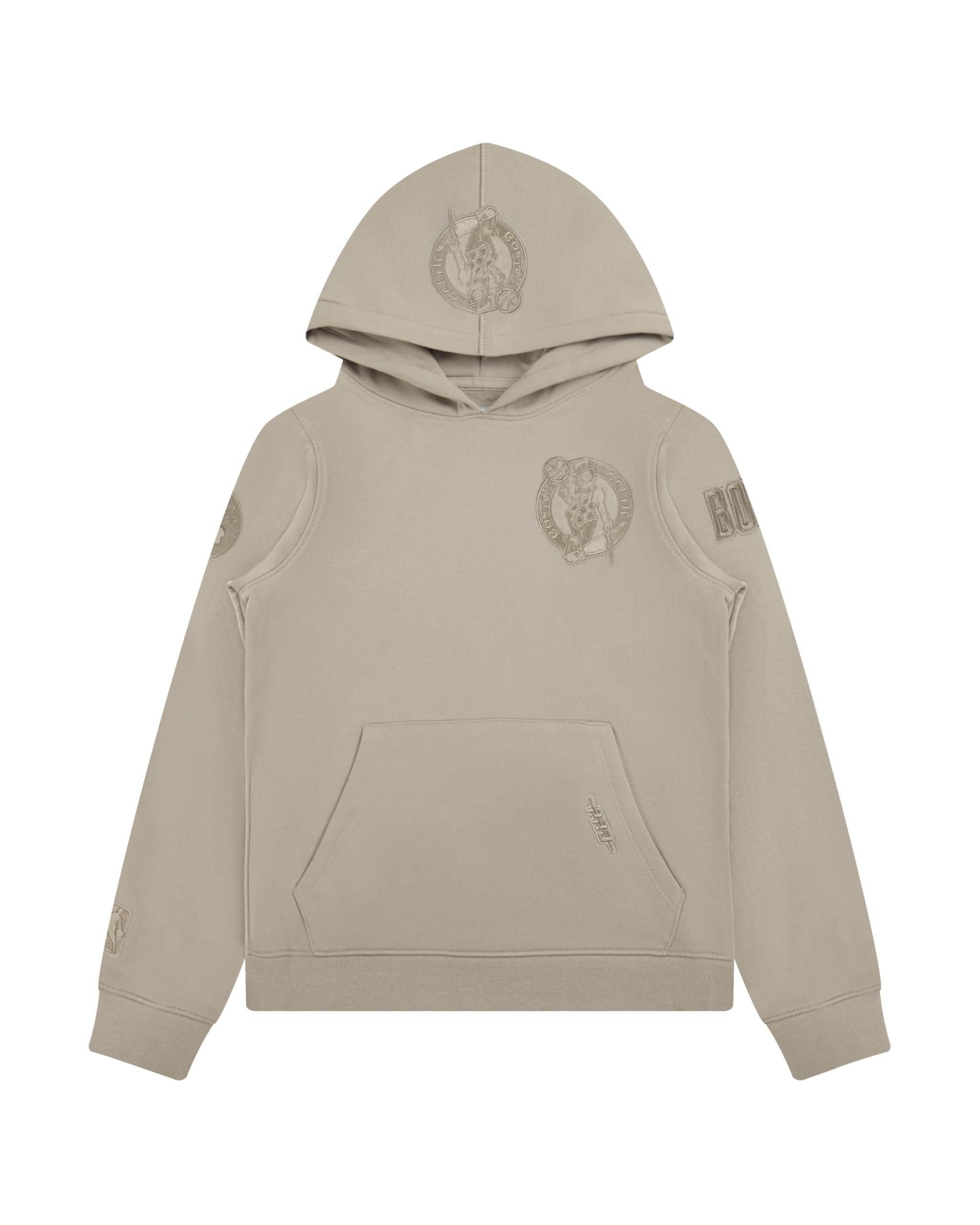 Pro Standard Big Boys NBA Boston Celtics Neutral Pull Over Hoodie Taupe L