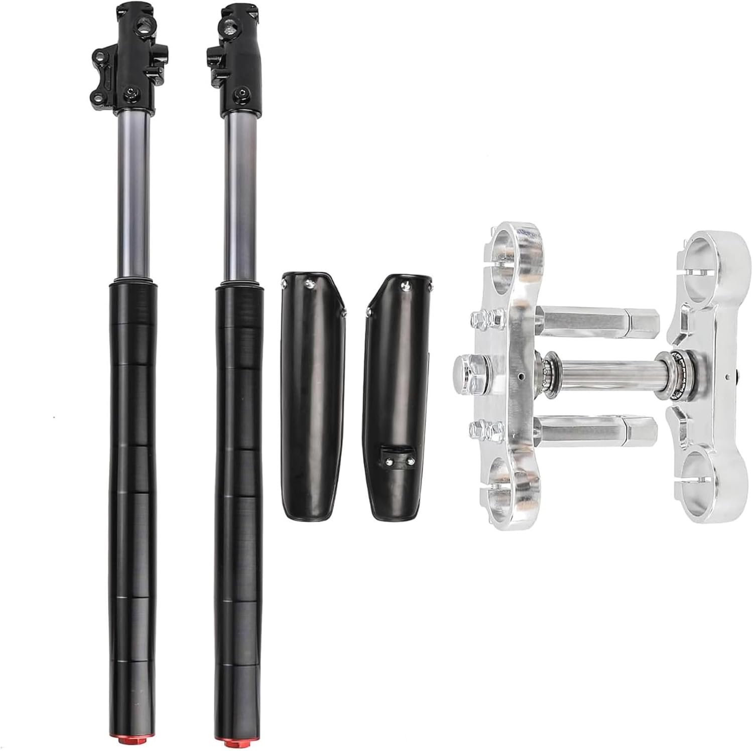 700mm Front Fork Suspension Shocks with 45/48mm Triple Tree Clamp 22mm 7/8" Handlebar for 70cc 90cc 110cc 125cc 140cc 150cc 160cc 200cc SSR Coolster Pit Dirt Bike Mini Trail Motorcycle