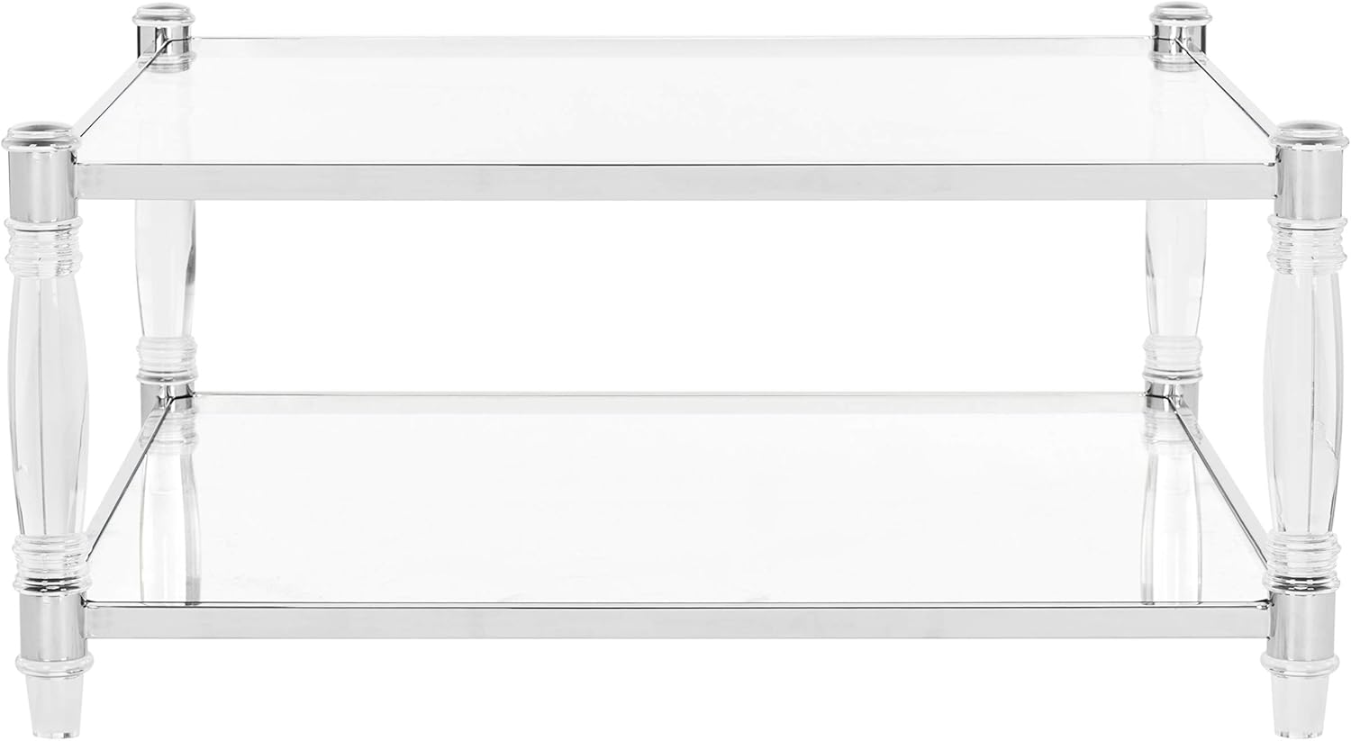 Safavieh Couture Home Isabelle Glam Silver Acrylic Coffee Table