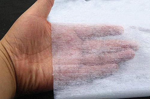 Miniatura 2 de Interfaz no tejida para hierro de coser en un solo lado ligero fusible interfaz, ancho 39.37 pulgadas, blanco, 39.37 x 6.56 yardas