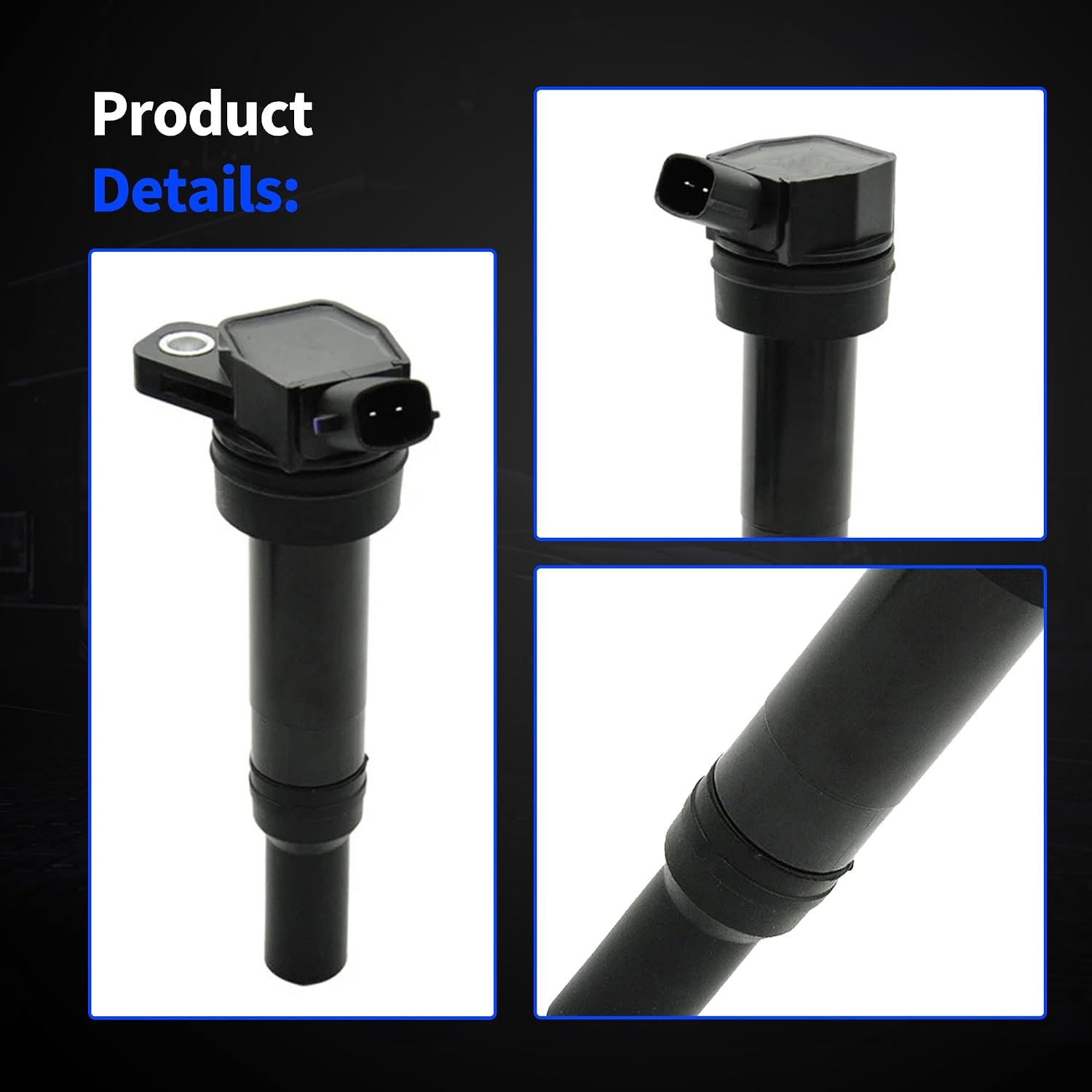 Ignition Coil Pack UF651 Compatible with Hyundai Elantra 2011-2016, Elantra GT 2013-2020, Tucson 2014-2020, Kia Forte 2014-2017, Forte5 2014-2018, Soul 2012-2019 1.8L 2.0L Replace# 273002E000
