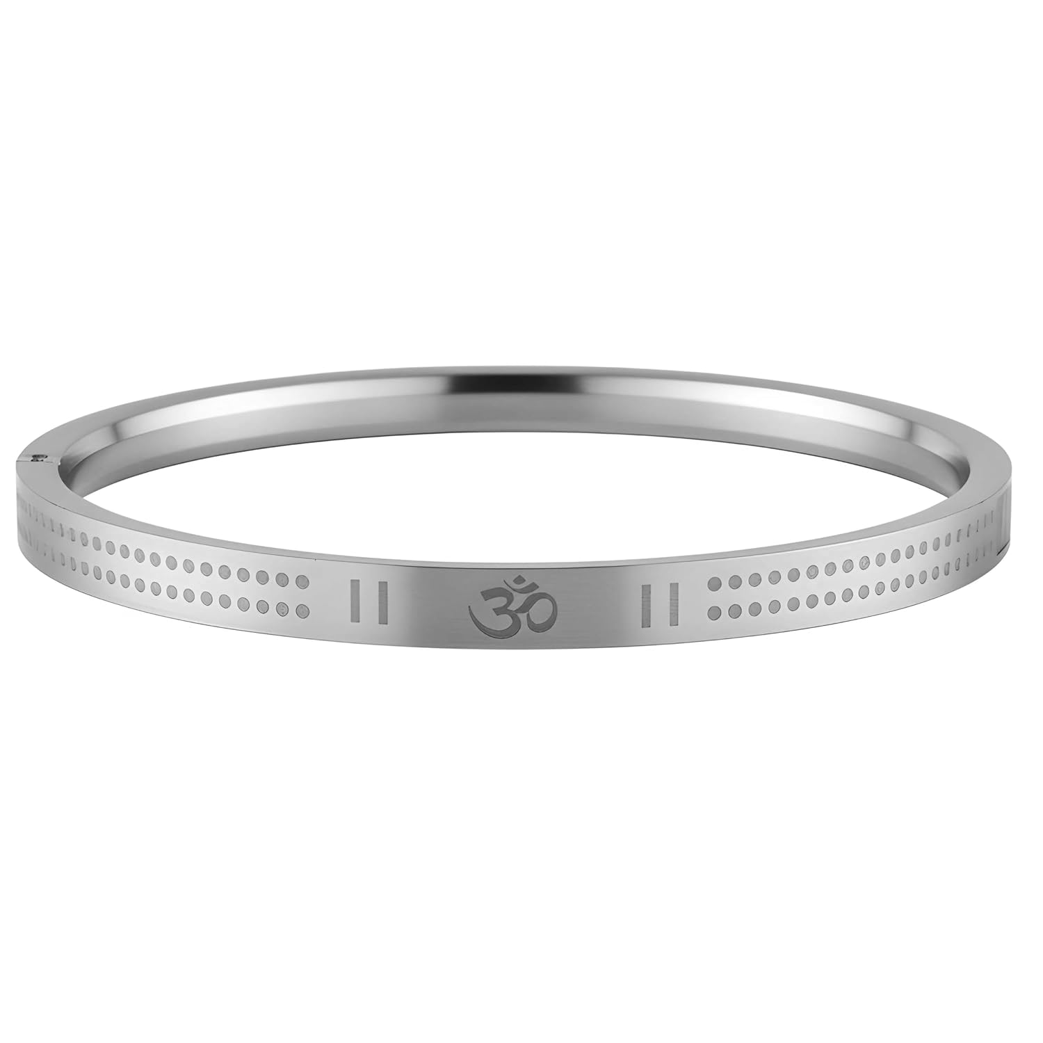 M Men Style Men's Fashion Kada for Men & Boys | Stainless Steel Bracelet | Religious Symbol Kara