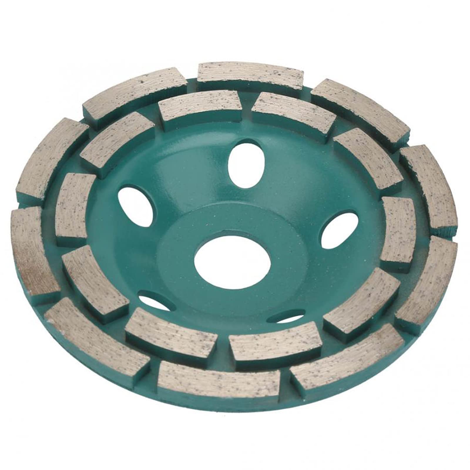 Mola per Lucidare, Disco da Taglio a Segmenti per Mola a Tazza Diamantata a Doppia da 5" 125 X 22,2 Mm 12 Segmenti per Calcestruzzo a Turbo per Carichi Pesanti