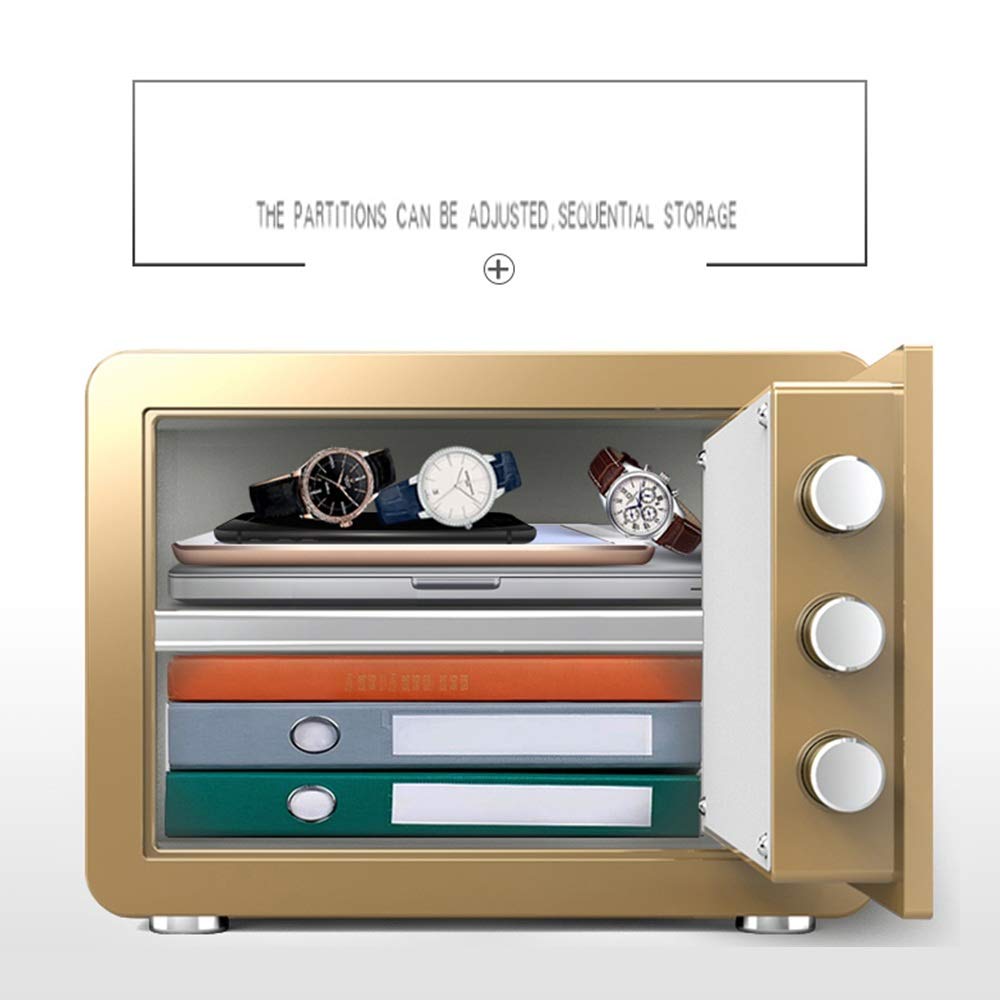 Kennwort, SAFES Mechanical Password Leftbox, Mini Mechanical Lock Safes Stahl große Kapazität Unsichtbares sicheres Box, 2 Farben und 3 -Größen optionaler sicherer Schrank (Farbe: B, Größe: 30 cm