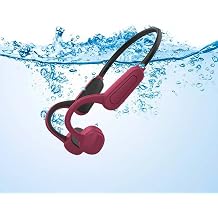 Open Ear Headphones Bone Conduction Headphones Wireless Bone Conduction Headphones with IPX8 Waterproof for All Water Sports wear 16 GB Memory