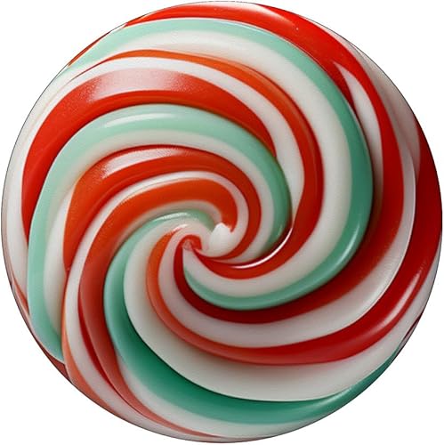 Miniatura 3 de Piruleta de Navidad verde rojo blanco PopSockets Standard PopGrip