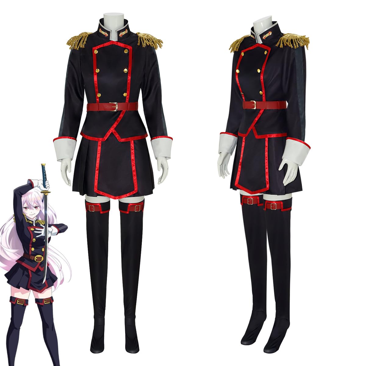 魔都精兵のスレイブ 羽前京香 コスプレフルセット ウィッグ付き Amazon.co.jp: [HAOJEE]魔都精兵のスレイブ 羽前京香コスプレ