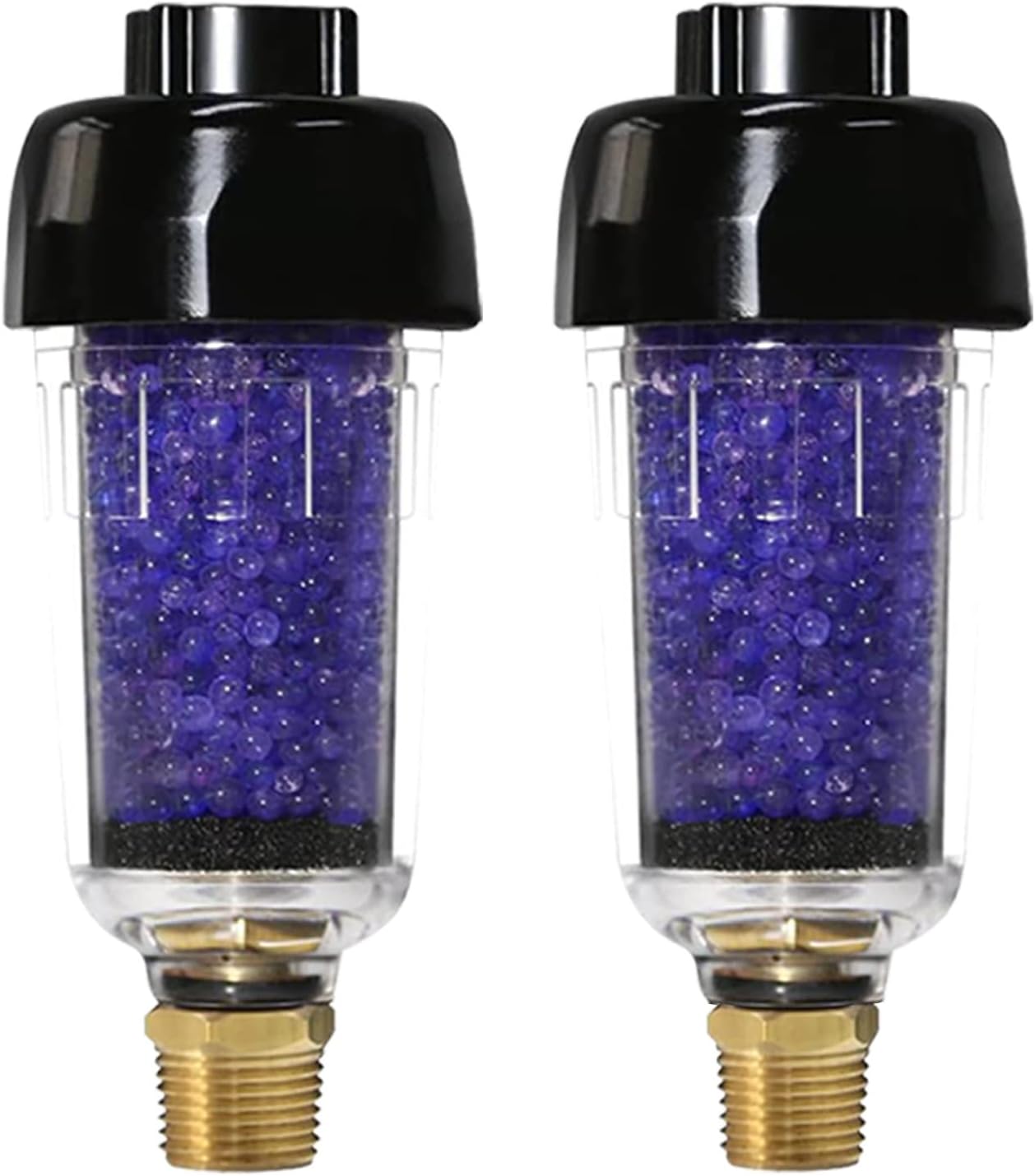 LE LEMATEC Air Compressor Dryer Bundle: 3/8" & 1/4" Desiccant Filters for Pneumatic Tools, HVLP Spray Guns – Clean, Dry Air for Professional Use