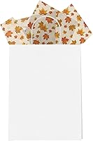 Vista 3 de Pro Supply Global Papel de seda impreso con hojas de otoño para bolsas de regalo o cajas y envoltura, papel de seda decorativo de otoño a granel