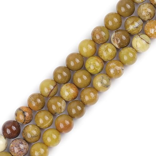 Miniatura 714 de GEM-Inside - Cuentas sueltas de piedra de lava negra natural de 0.315 in para hacer joyas, 15 pulgadas Cordierita de grado A