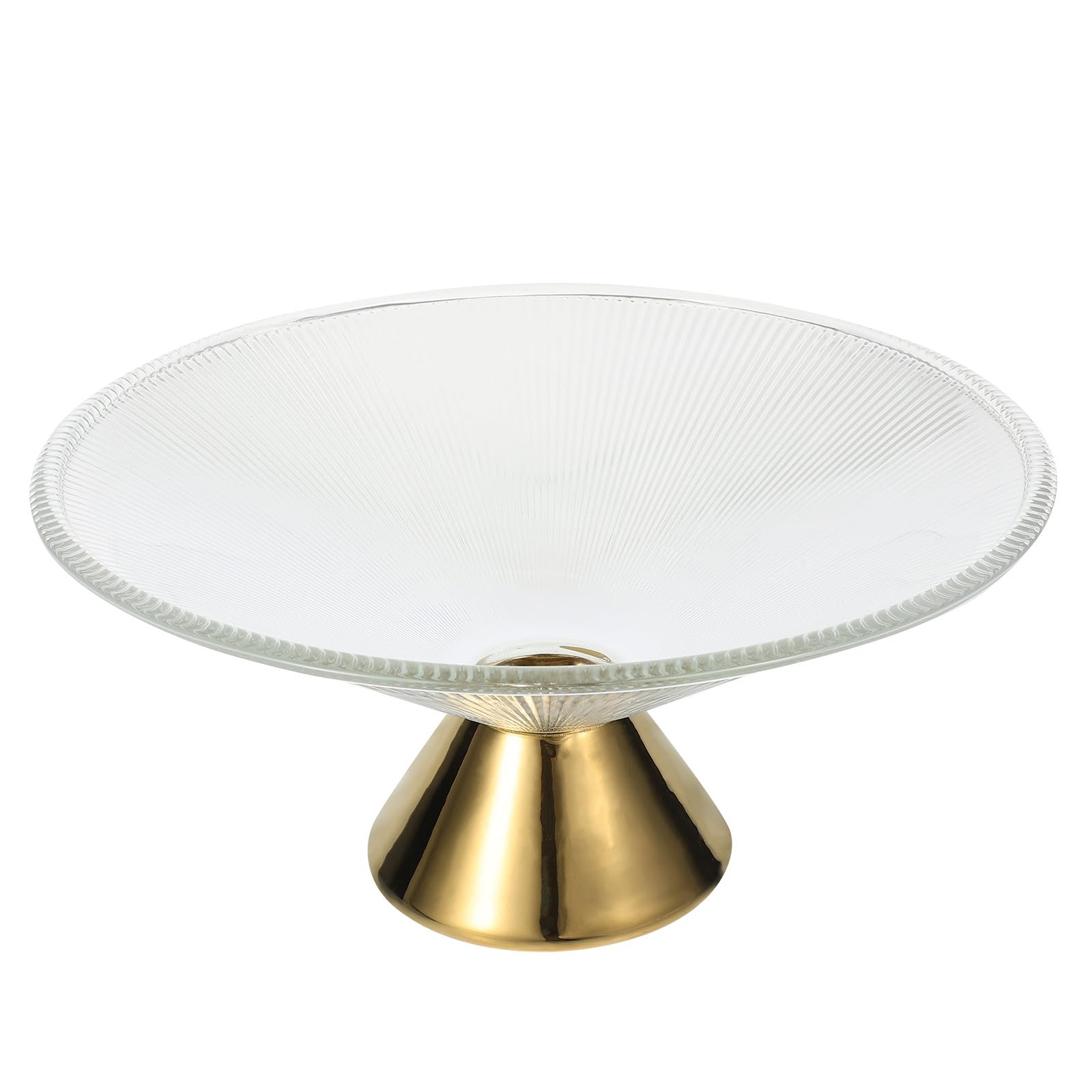 Plateau de service en verre pied haut Healvian pour fruits frais