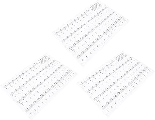 LIGHTAOTAO 3 Sheets Piano Keyboard Sticker Music Stickers Removable Stickers Transparent Stickers Electronic Keyboard Decals Piano Key Sticker Piano Key Stickers Piano Keyboard Stickers Major