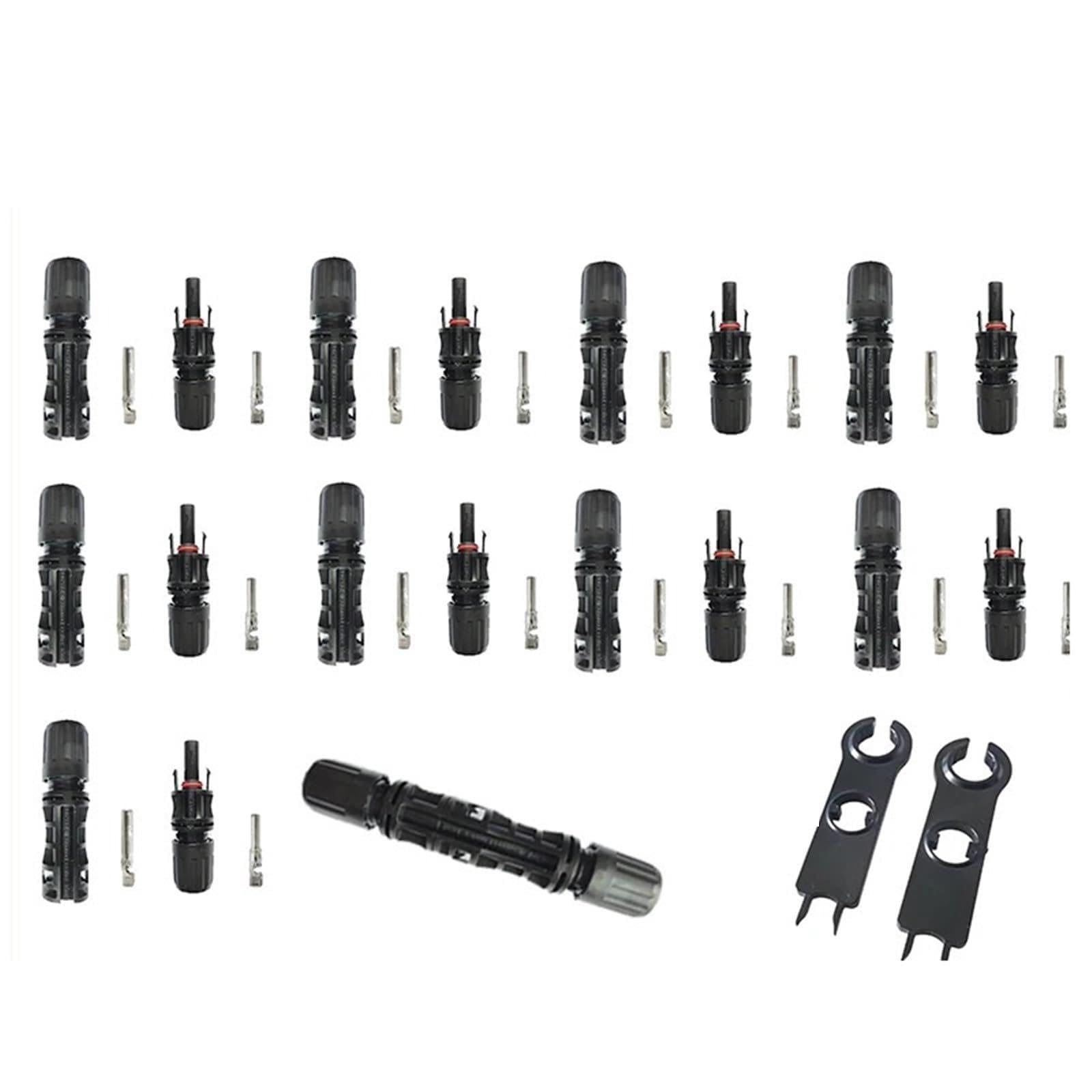 10 coppie X connettore maschio femmina connettore solare pannello solare ramo collegare for energia solare 1500 VDC 30 A/50 A(10Pairs 30A 2Spanner)