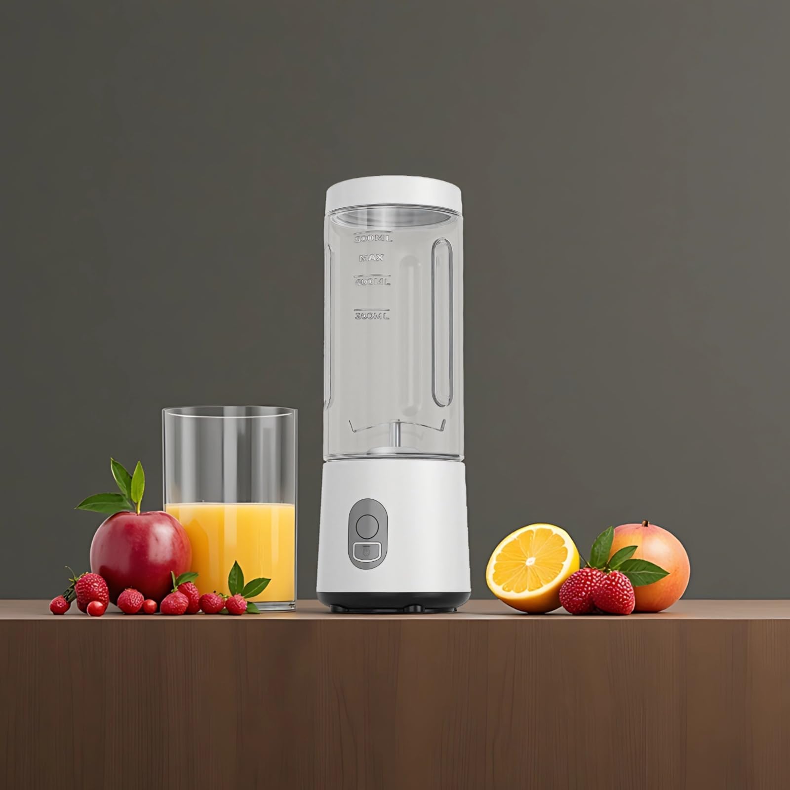 Blender portable, gobelet mixeur mini de 500 ml pour smoothies, recharge USB, puissance de 180 W, lames en acier inoxydable, pratique pour la maison et les sorties