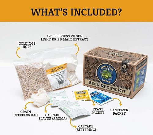 Miniatura 3 de Kit de recetas para elaborar cerveza (ingredientes)  fabrica tu propia cerveza con Home Brewing - 1 galón, Single Hop IPA