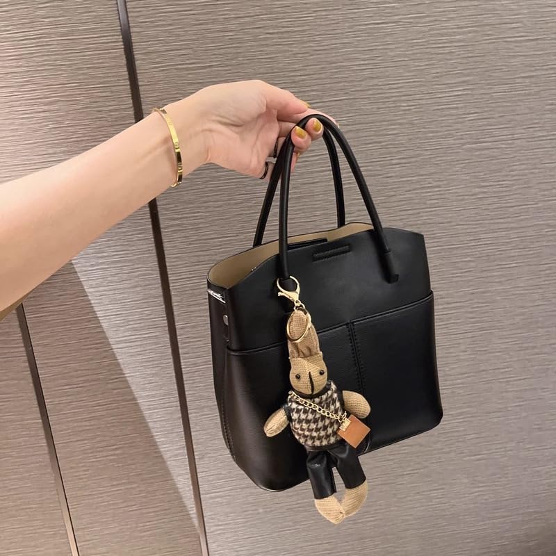 Ladies' crossbody bag, Pu leather bucket handbag, and single shoulder bag Hobo wallet designer work shoulder bag - Image 2