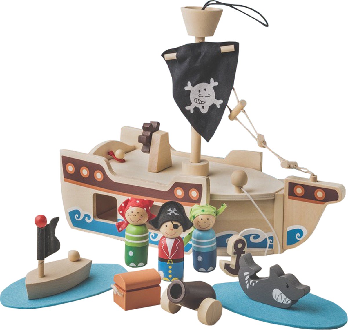 childrens wooden pirate ship