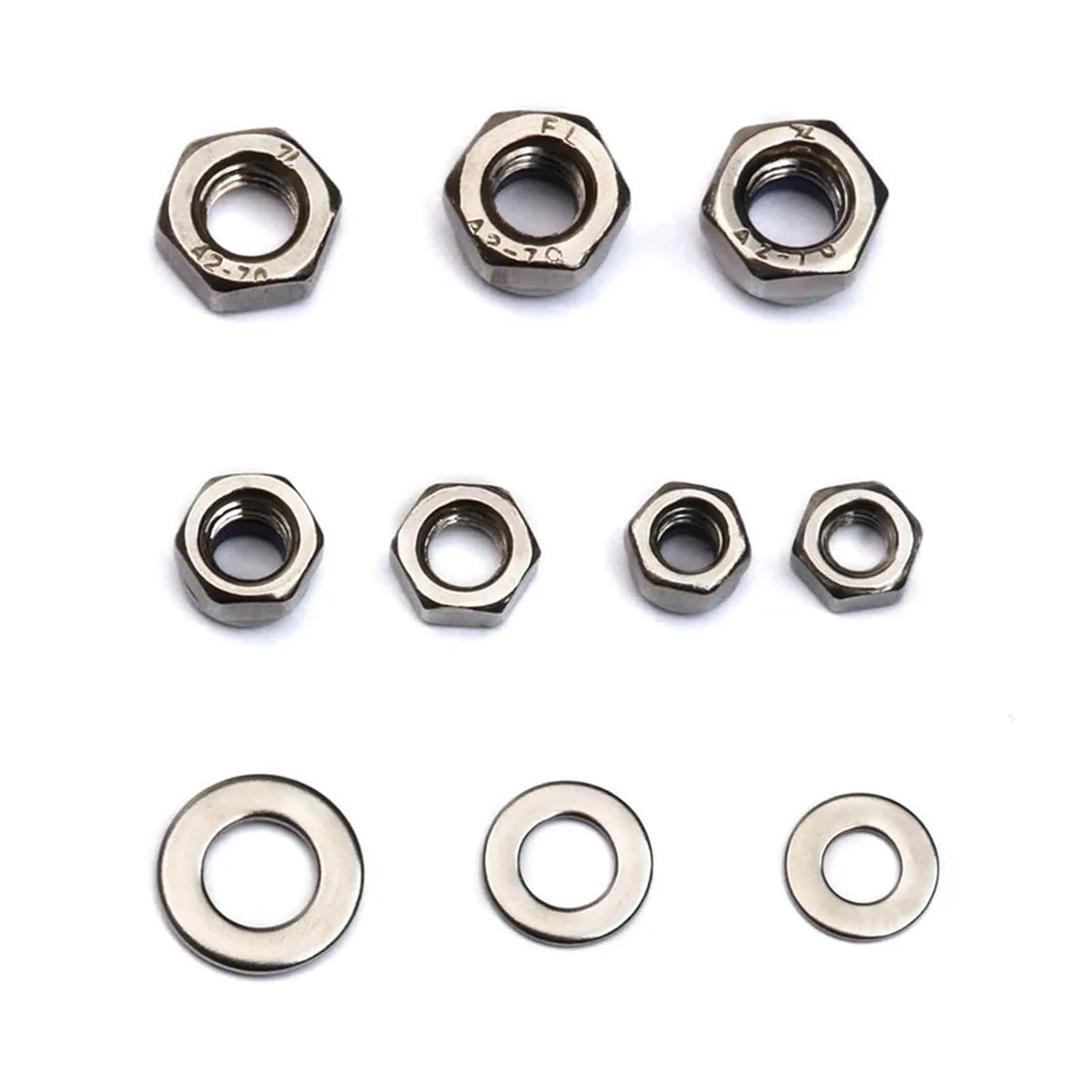 Sealing Gasket 255PCS M4/M5/M6 Stainless Steel Hexagon Screw Bult Nuts Washer Kit with Flat Washer Plain Washer Gaskets Assortment Kit Sealing Gasket