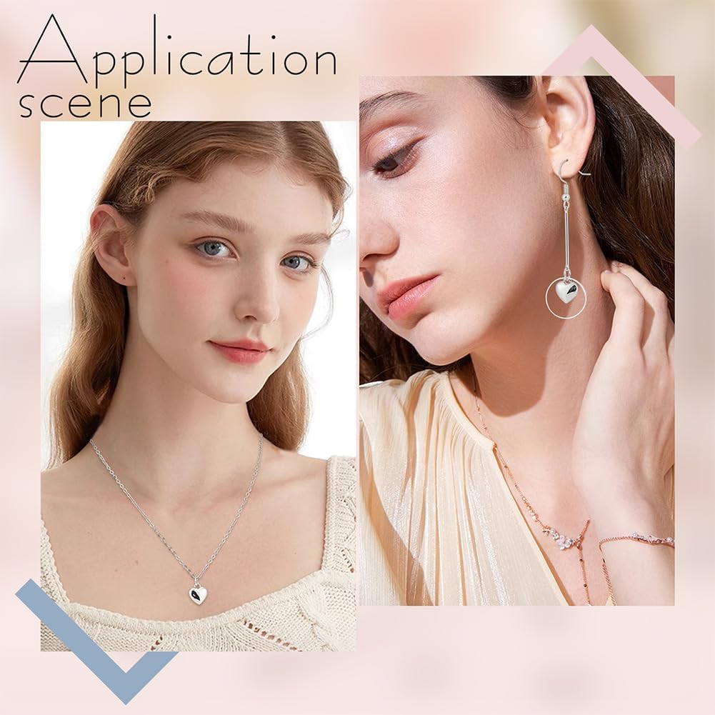 Beebeecraft 1 Box 18K Gold Plated Small Heart Charms 3D Heart Dangle Pendant Charms with Jump Ring for Mother's Day Valentine's Gifts Jewelry Making Finding - Image 5