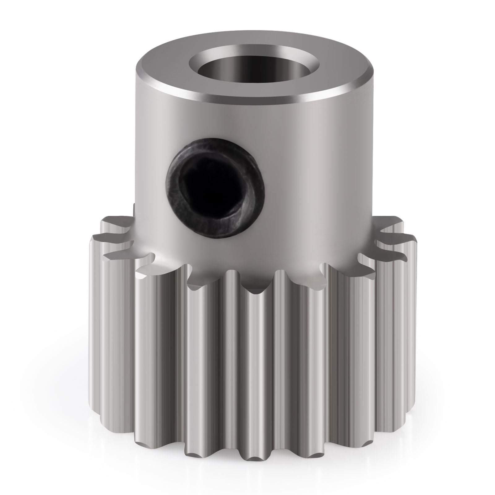 AXspeed 1pcs 3.17mm Motor Gear 0.5M/16T Stainless Steel Gear for RC Car Truck & Off-Road