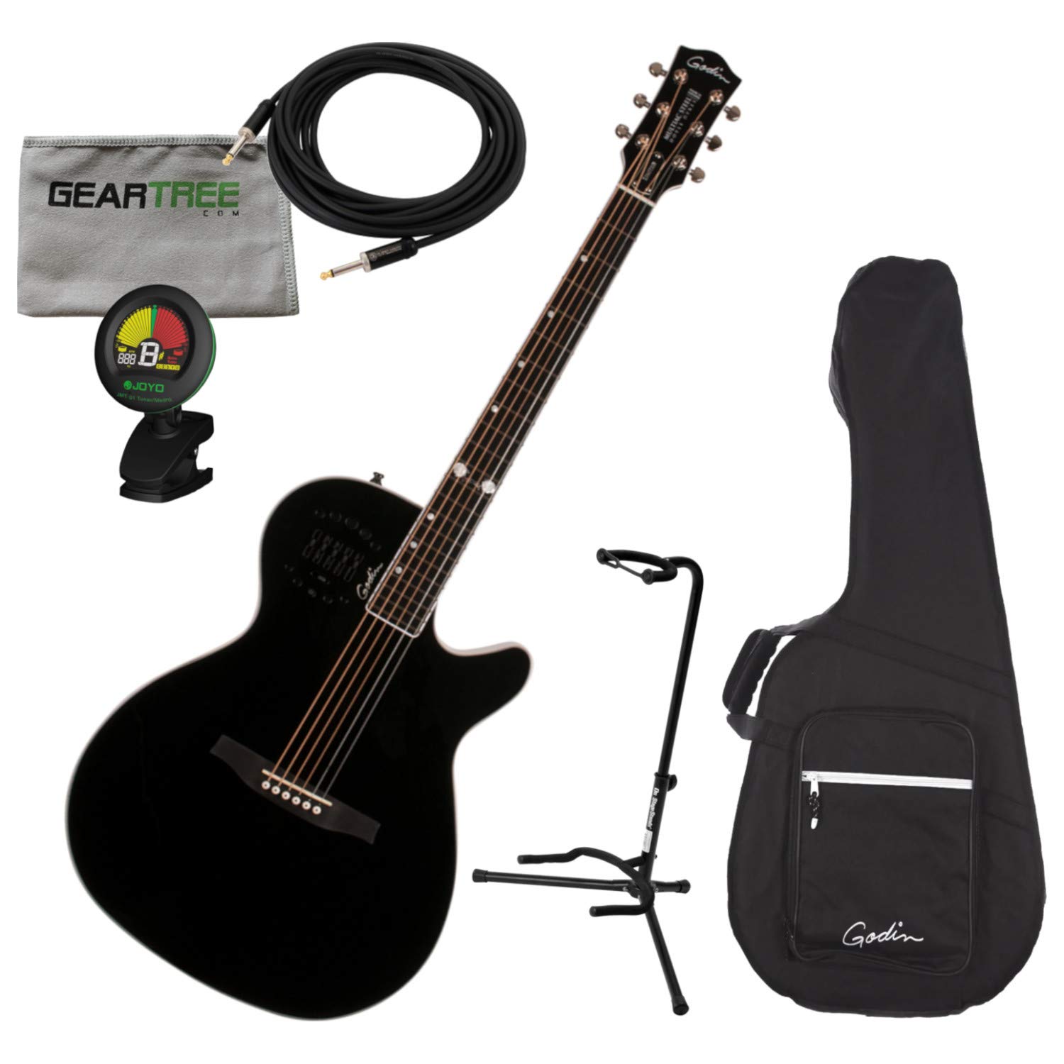 Godin Doyle Dykes Signature Series Multiac Guitar w/Case, Stand, Cloth, Dlx Cab